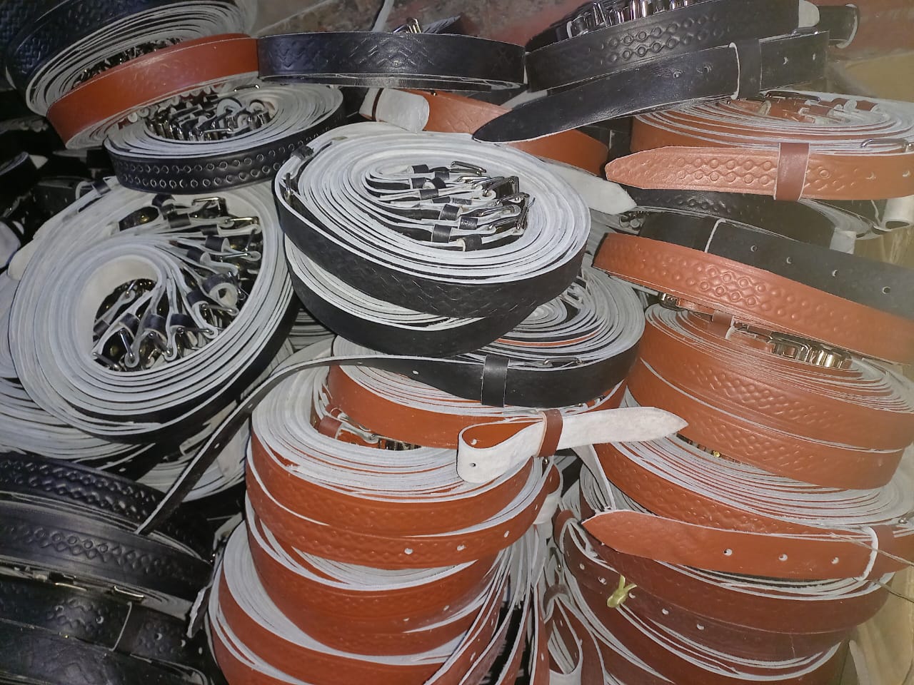 Leather belts collection